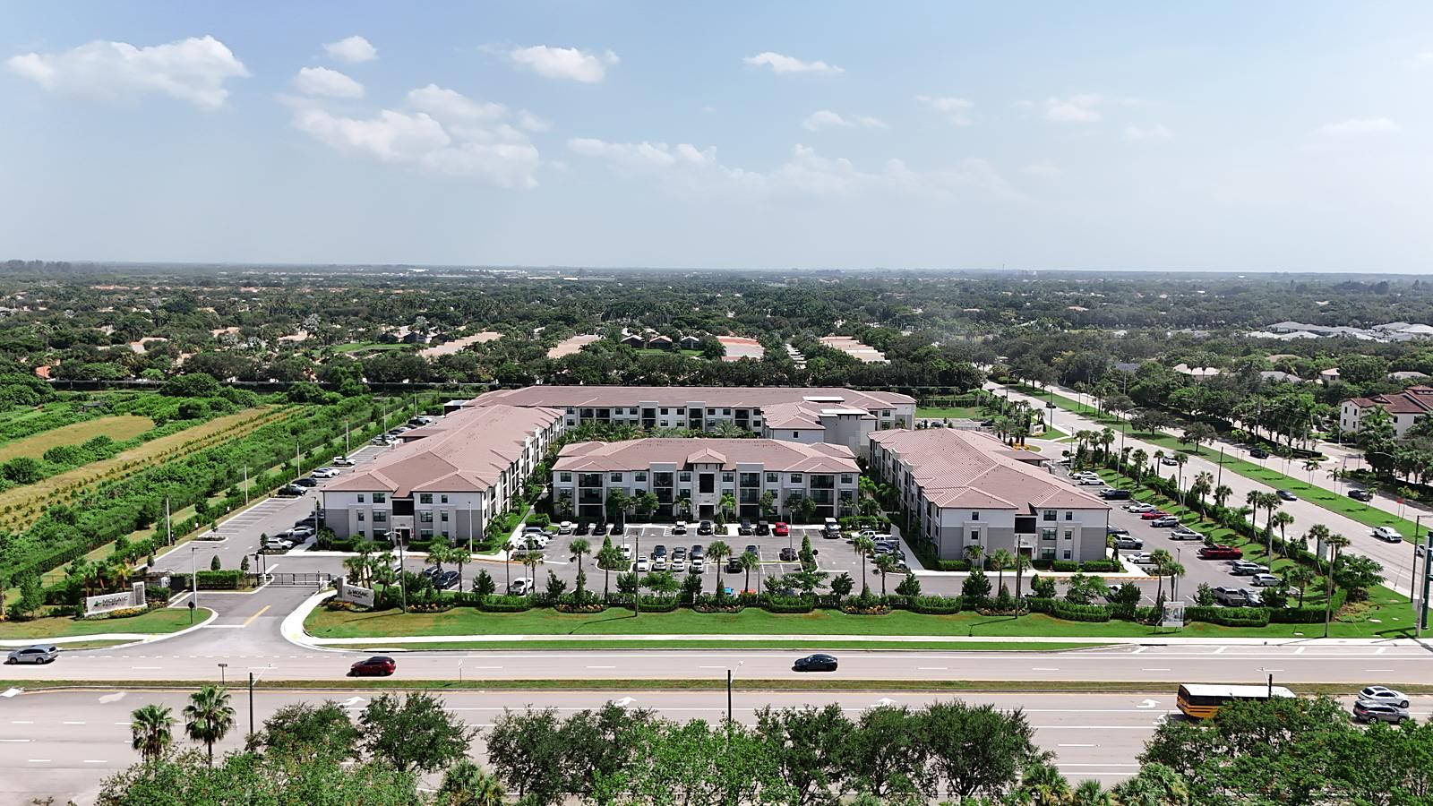 Aerial of the full Mosaic Palms community